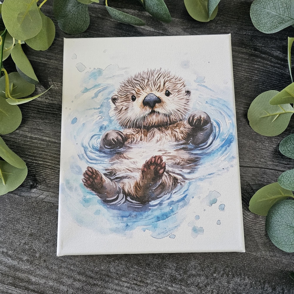 Otter Canvas Art